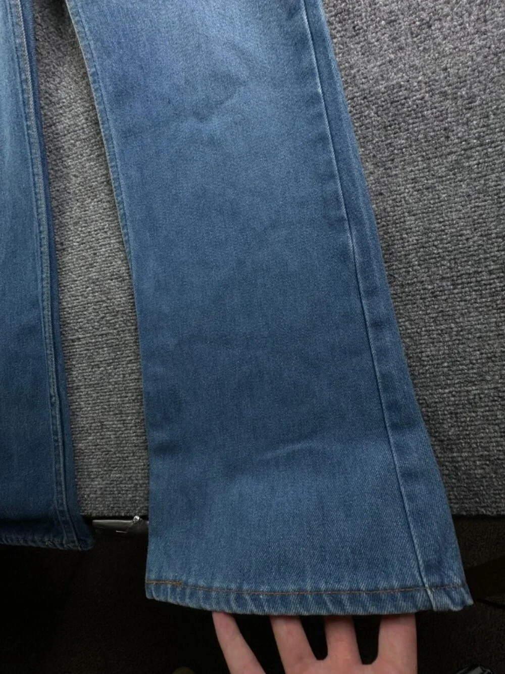 VTG Levi’s 40517 0913 Orange Tab Denim Jeans Blue USA Made Cotton ACTL 35x34